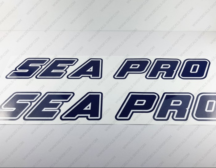 Sea Pro Boat Logo Decal Set of 2